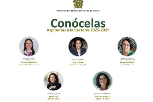 UAEMéx habilita micrositio para conocer el perfil de las cinco aspirantes a la Rectoría 